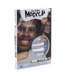 Creioane pentru pictat pe față Carioca Set metalic, 6buc/set